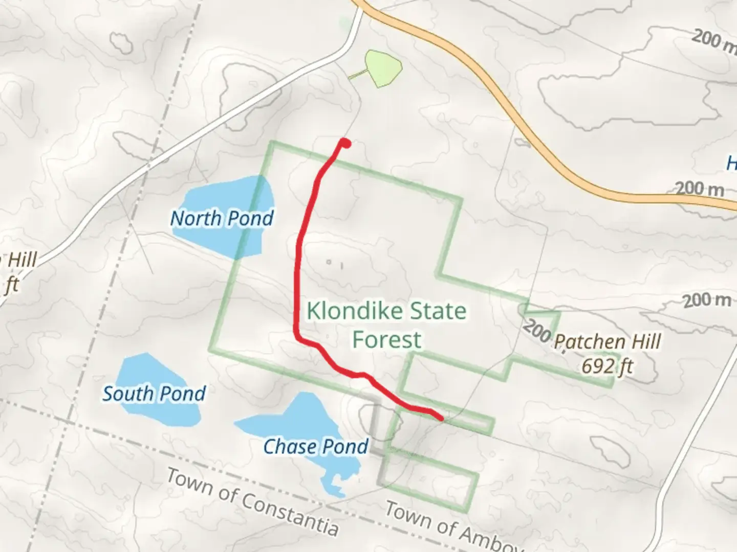 An image depicting the trail Cusson Walk and its surrounding area.