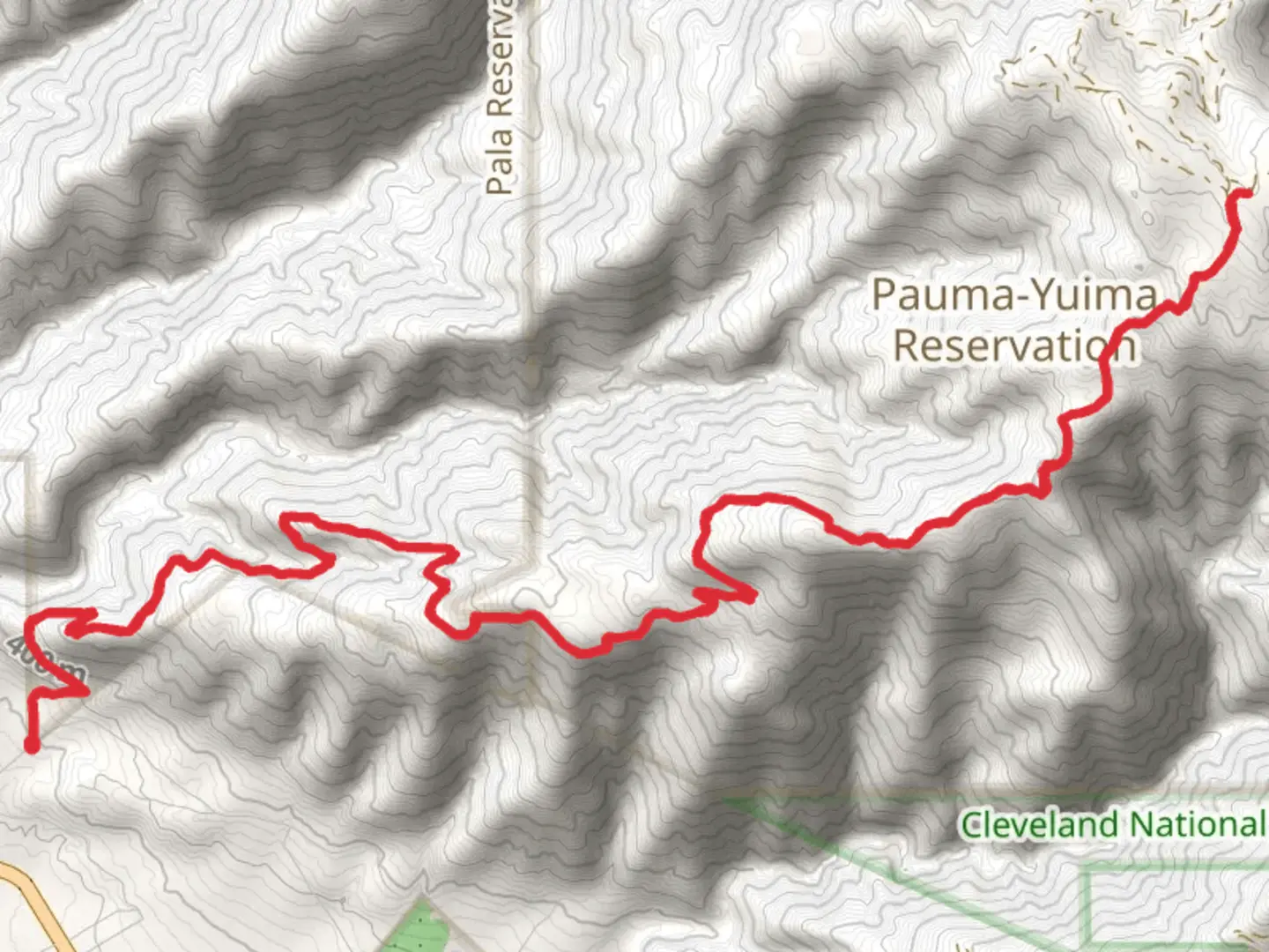 An image depicting the trail Gomez Trail and its surrounding area.