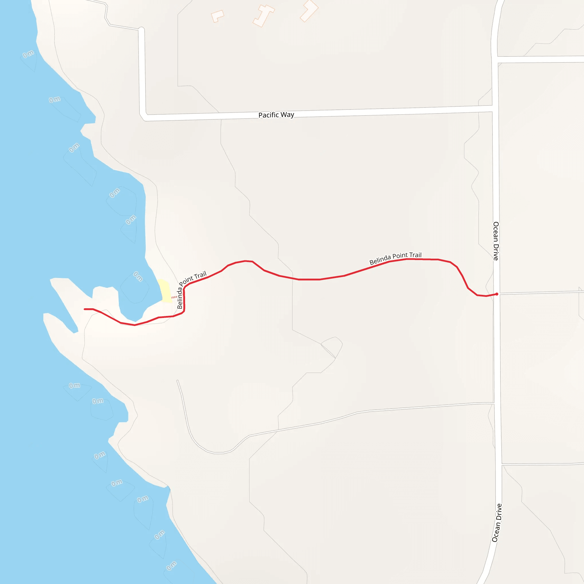 Belinda Point Trail mobile static map