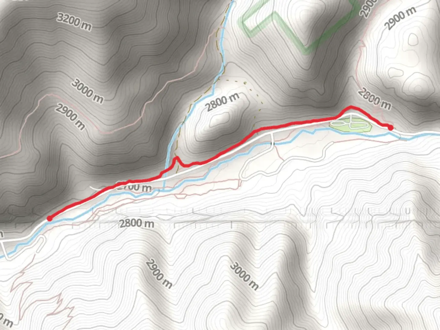 An image depicting the trail Lower Cement Creek Trail and its surrounding area.