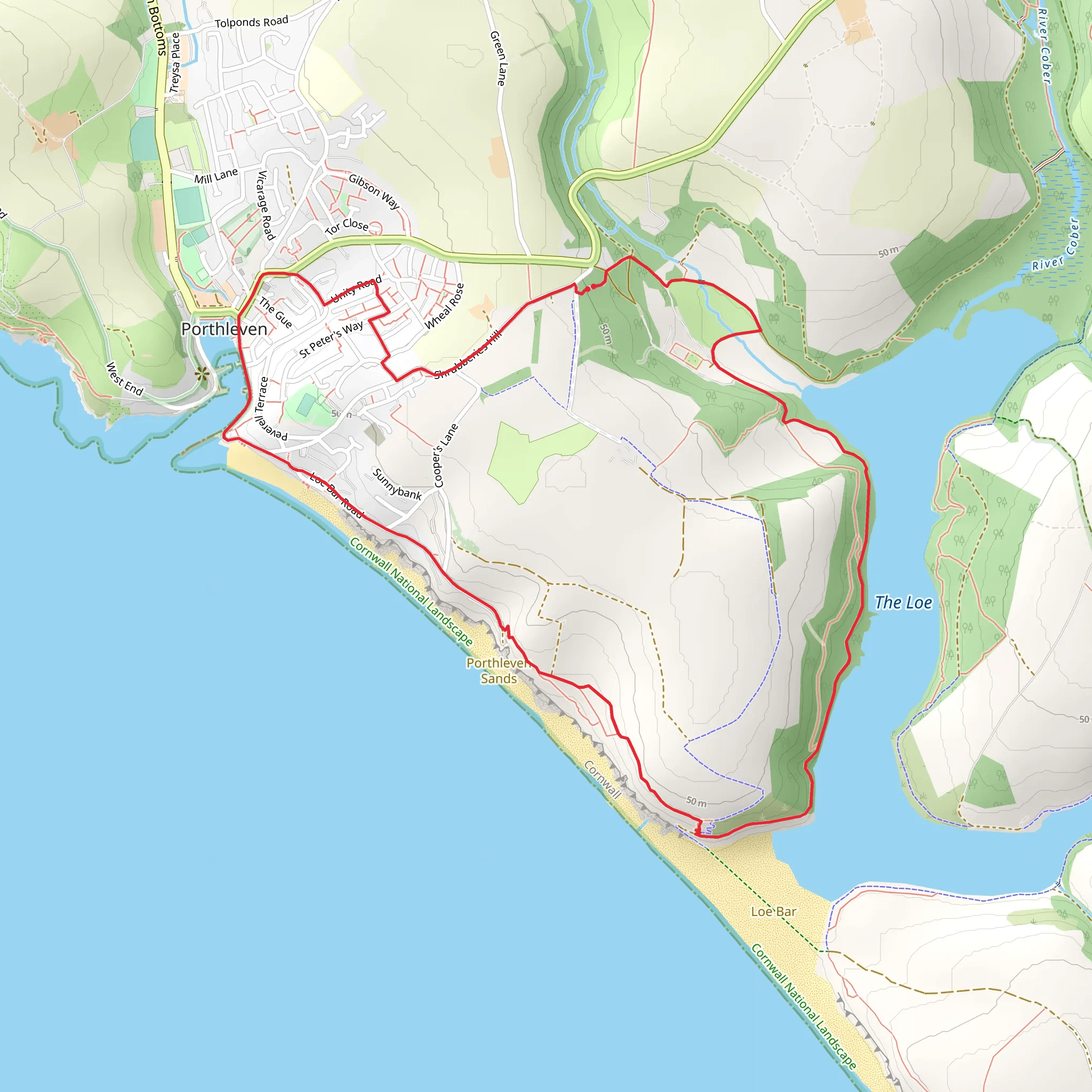 National Trust - Penrose Loop mobile static map