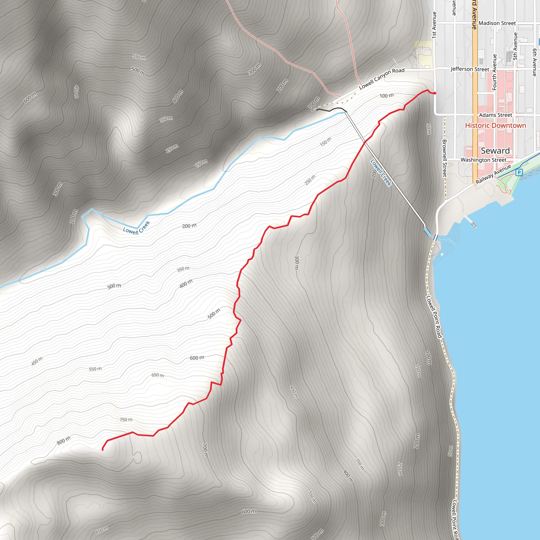 Bear Mountain Trail from 1st Avenue mobile static map