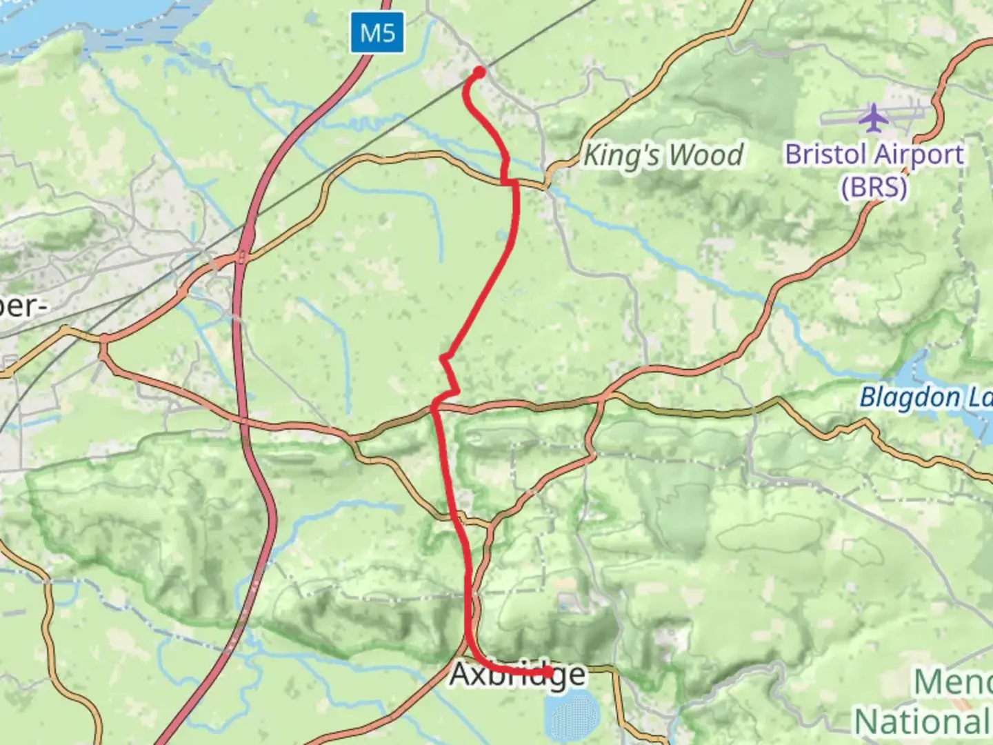 An image depicting the trail Axbridge to Yatton Walk and its surrounding area.