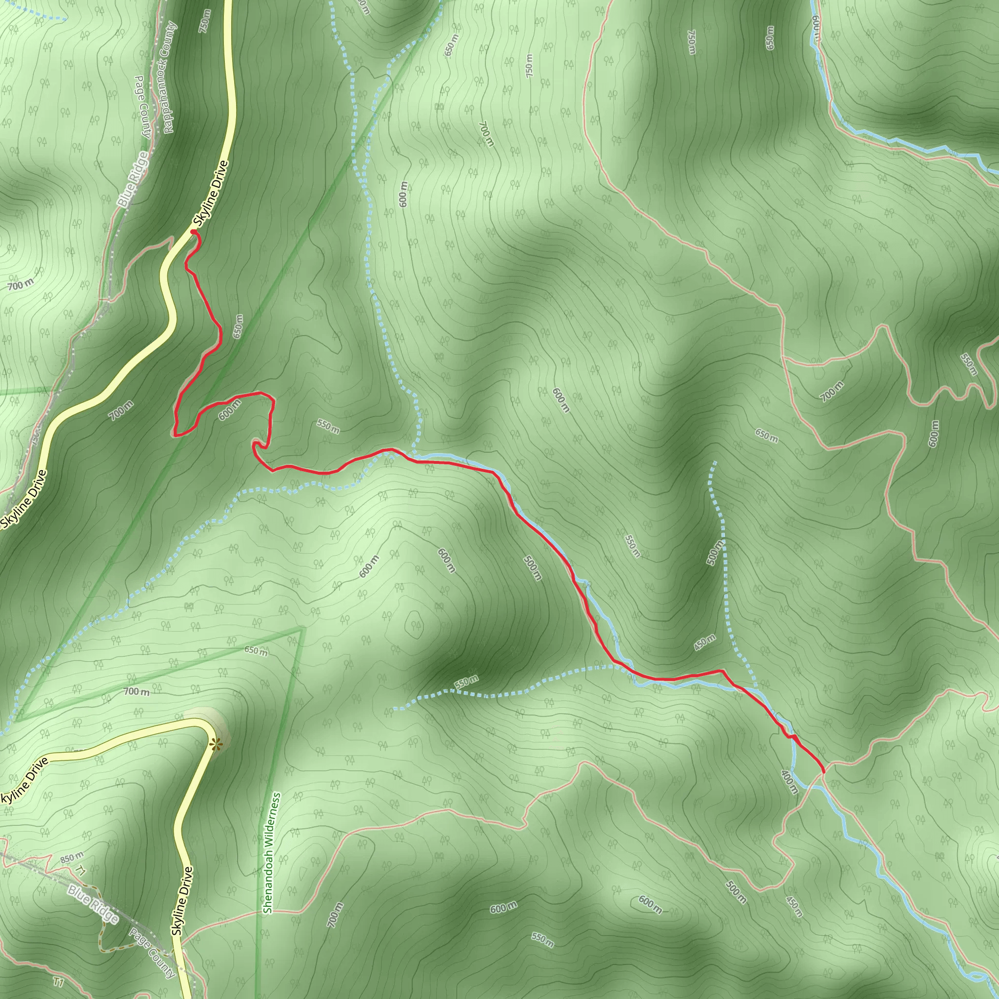 Thornton River Upper Trail mobile static map