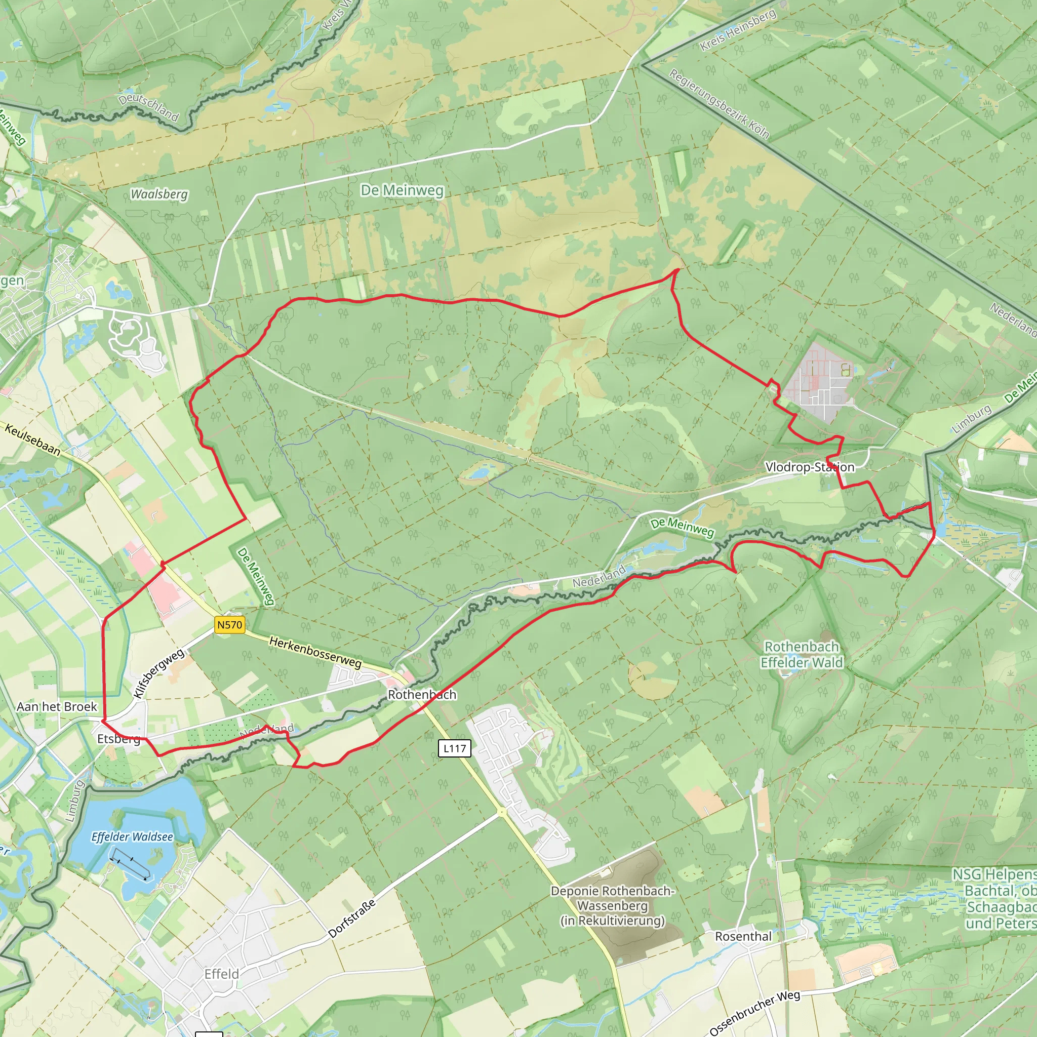 Hoogbaan and Ree Weg Loop mobile static map