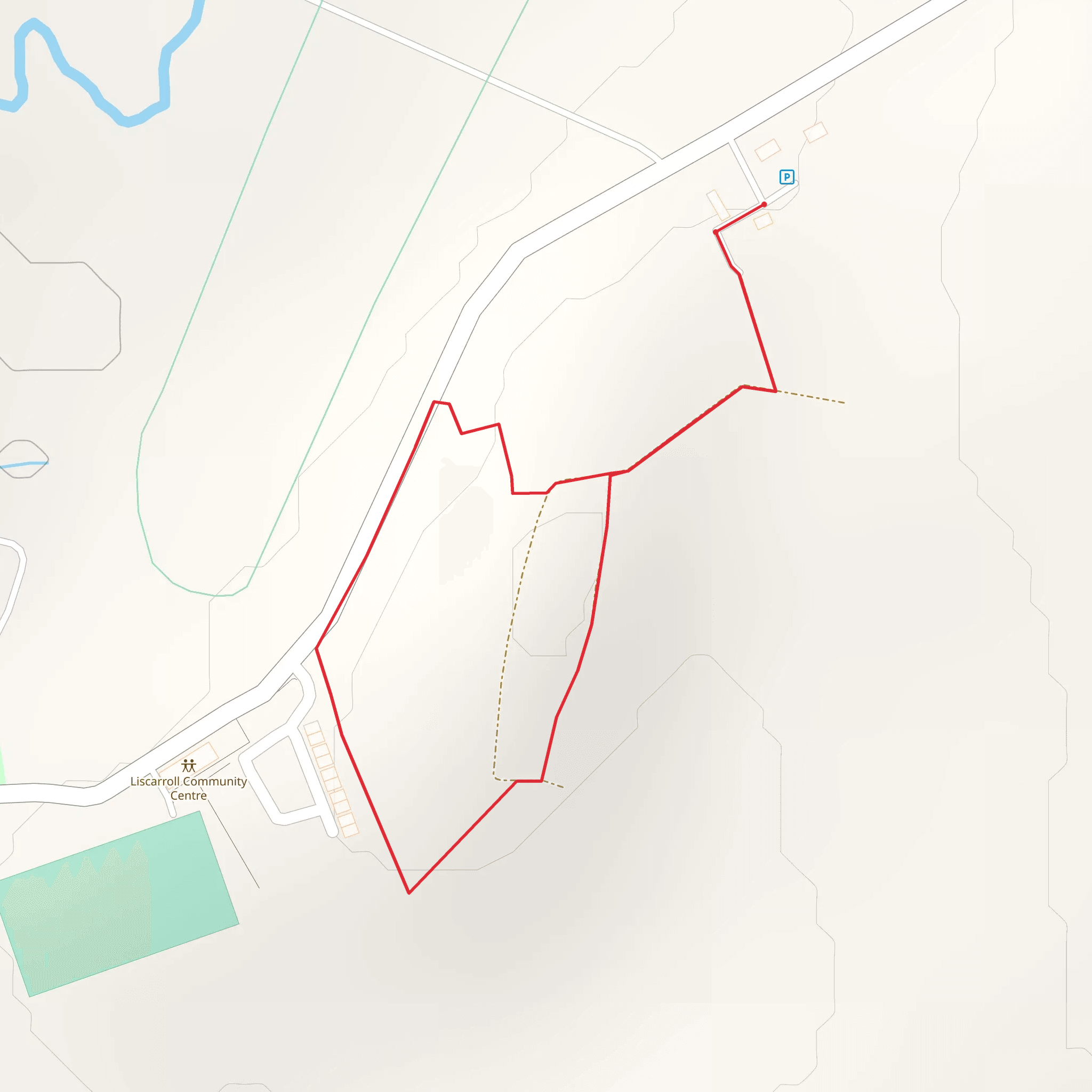 Donkey Sanctuary Loop mobile static map