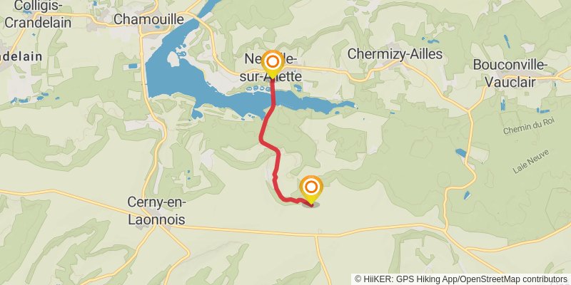 GR 12 - France spur 1 Map