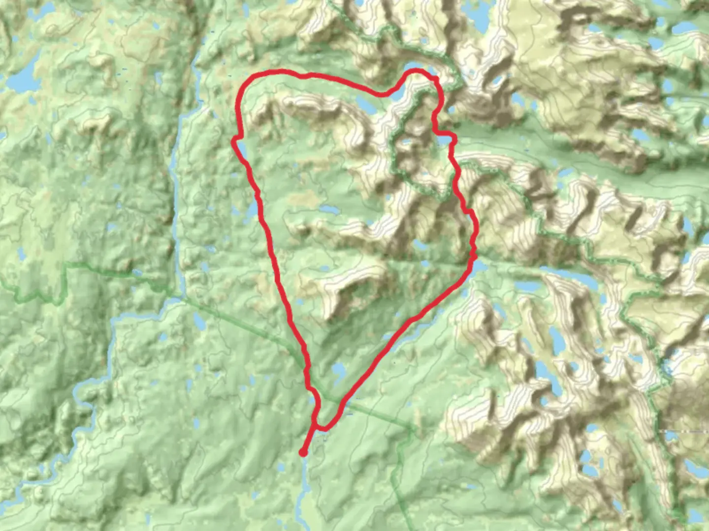 An image depicting the trail Dads Lake, Marms Lake, Lonesome Lake and Big Sandy Lake Loop via Fremont and its surrounding area.