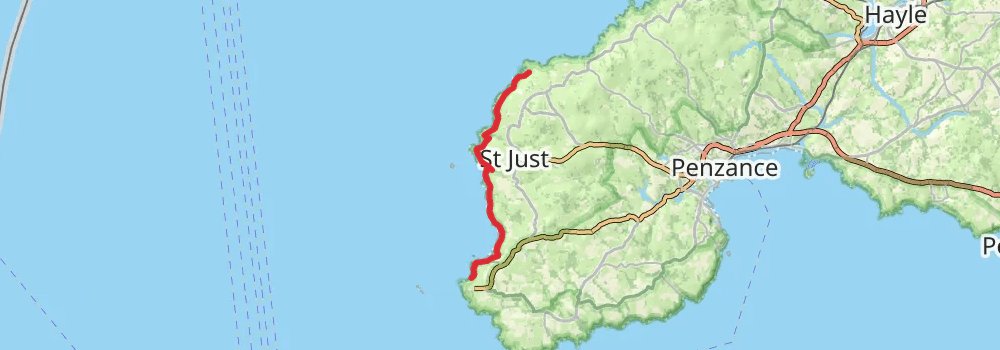 South West Coast Path stage 22 Map