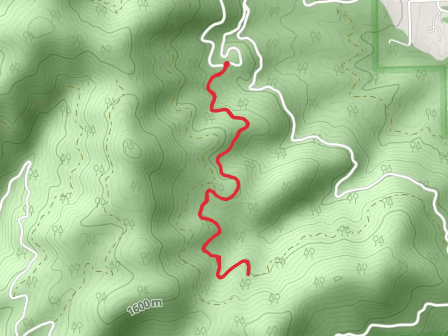An image depicting the trail Burnt Ridge Trail and its surrounding area.