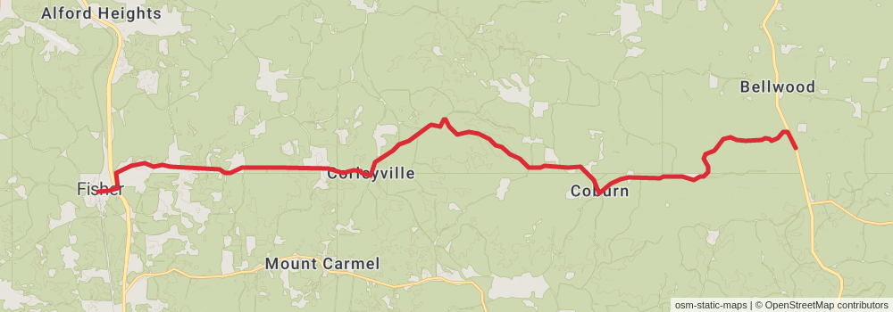 American Perimeter Trail - The South Primary stage 2 Map