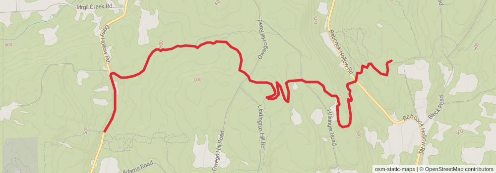 American Perimeter Trail - New York to Maine stage 11 Map