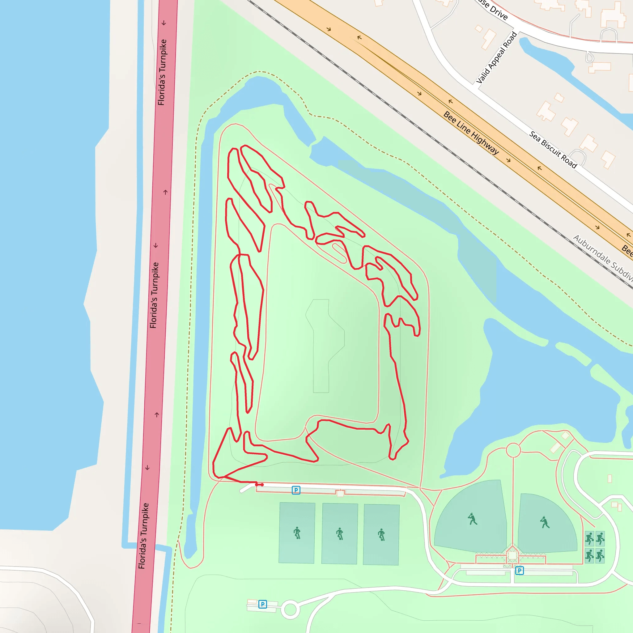 Dyer Park Loop Walk mobile static map
