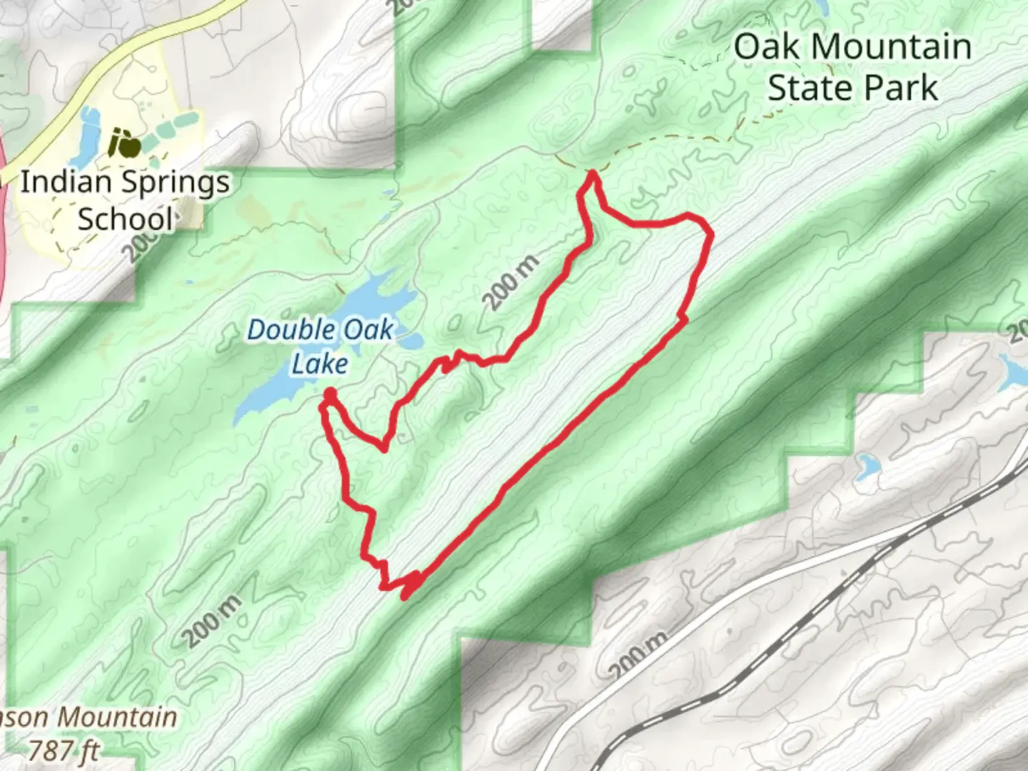 An image depicting the trail Foothills, West Ridge and Green Loop Trail and its surrounding area.