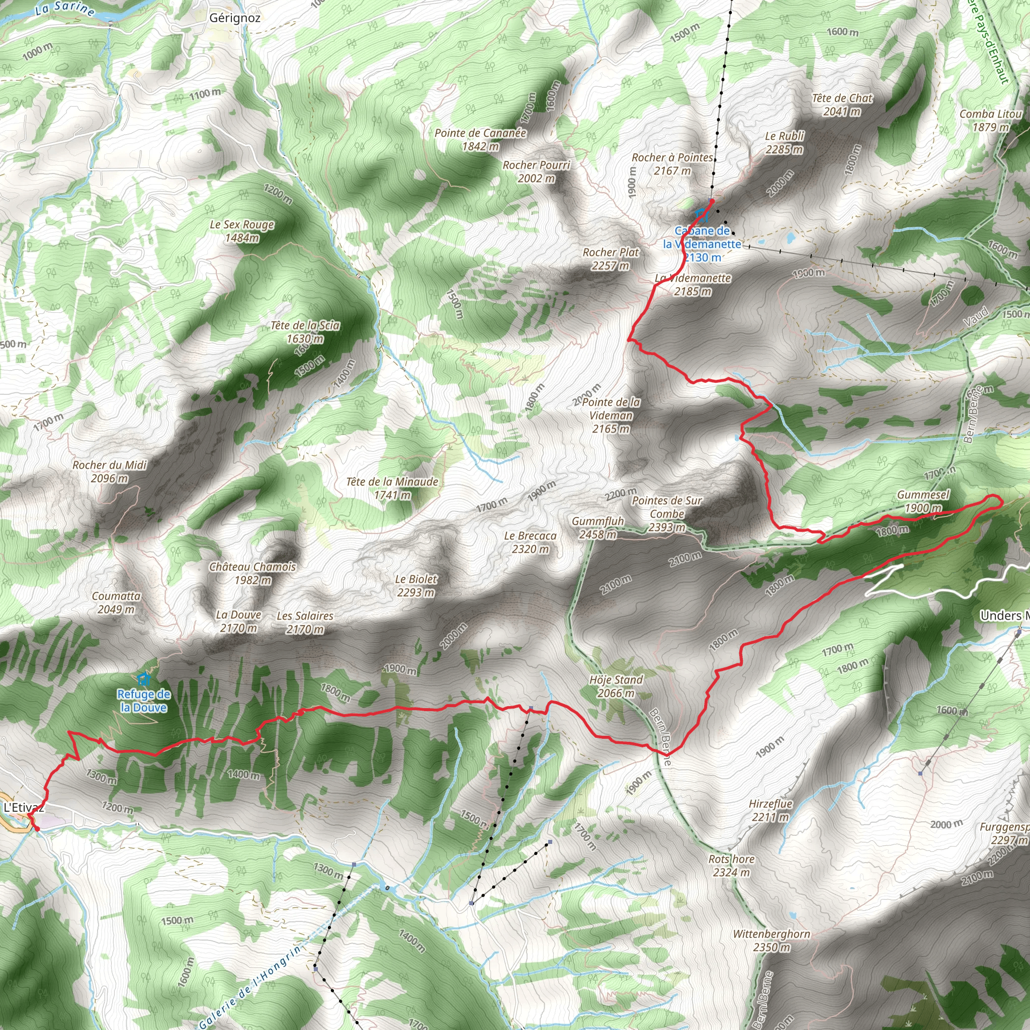 La Pierreuse Nature Reserve mobile static map