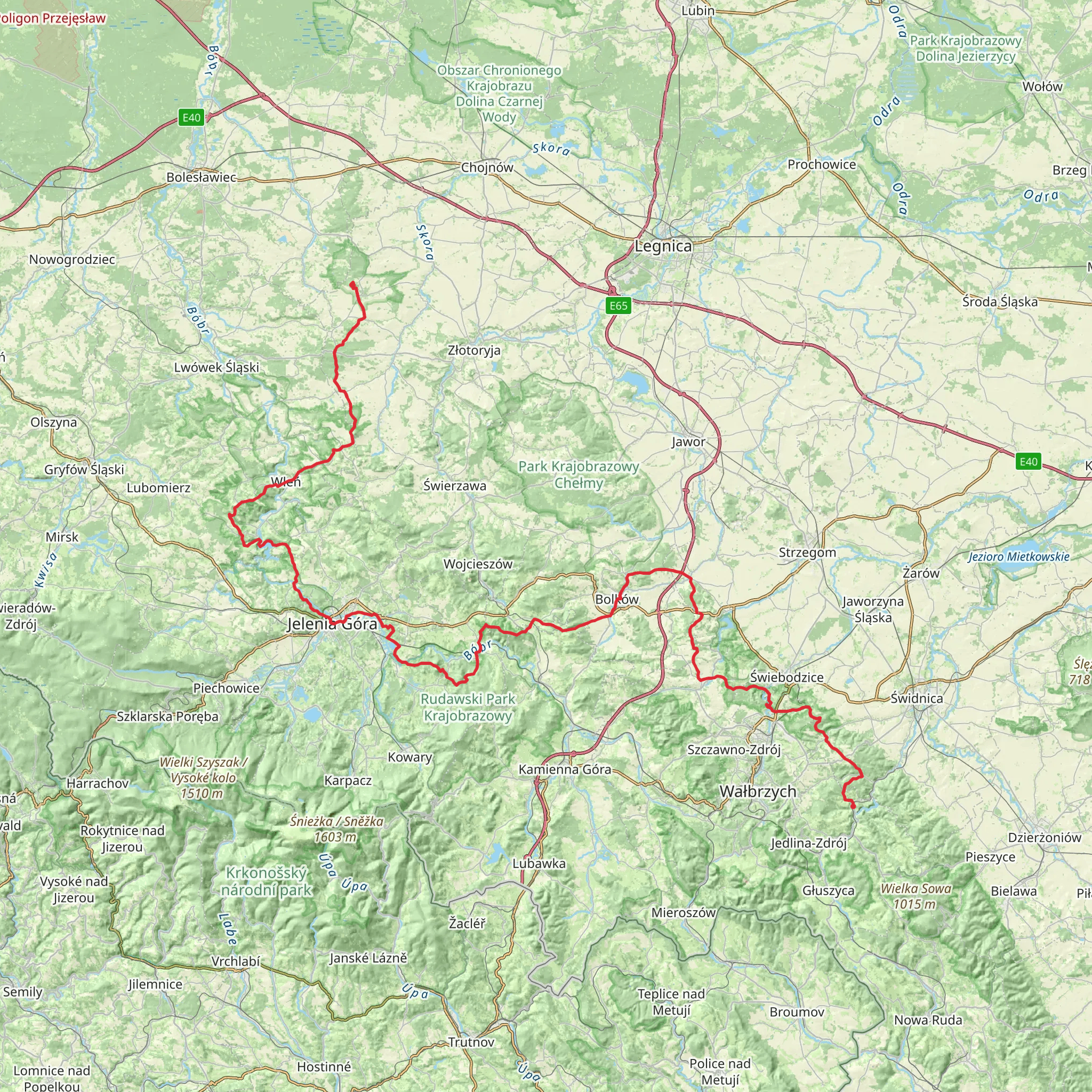 Piasts Castles Trail mobile static map