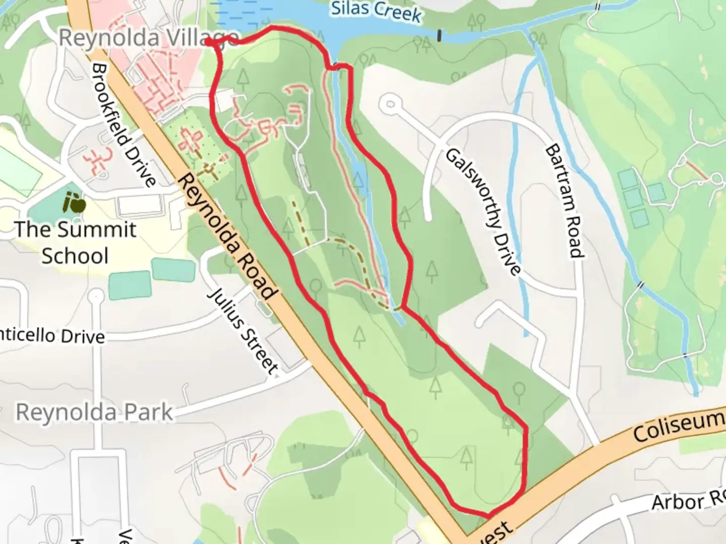 An image depicting the trail Perimeter Loop Trail - SIlas Creek and its surrounding area.