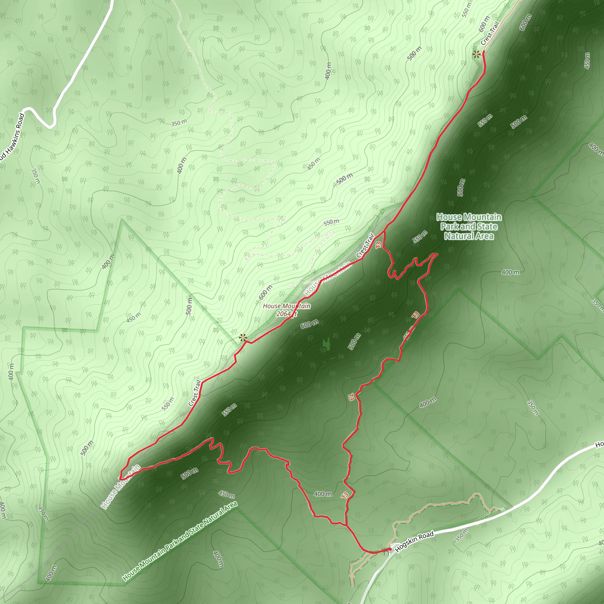 House Mountain Loop mobile static map