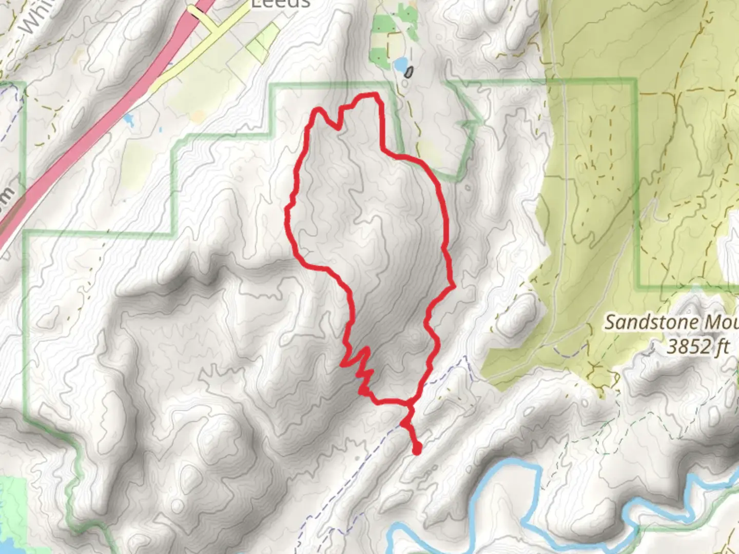 An image depicting the trail Historic Babylon Trail and Little Purgatory Trail and its surrounding area.