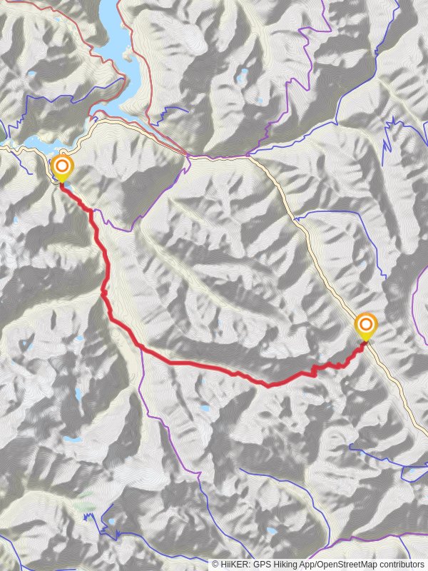Easy Pass, Thunder Creek and Diablo Lake Trail