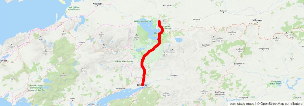 Kerry Way stage 10 Map