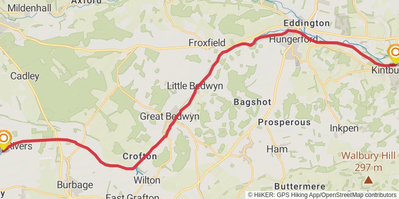 Kennet and Avon Canal Walk stage 3 Map