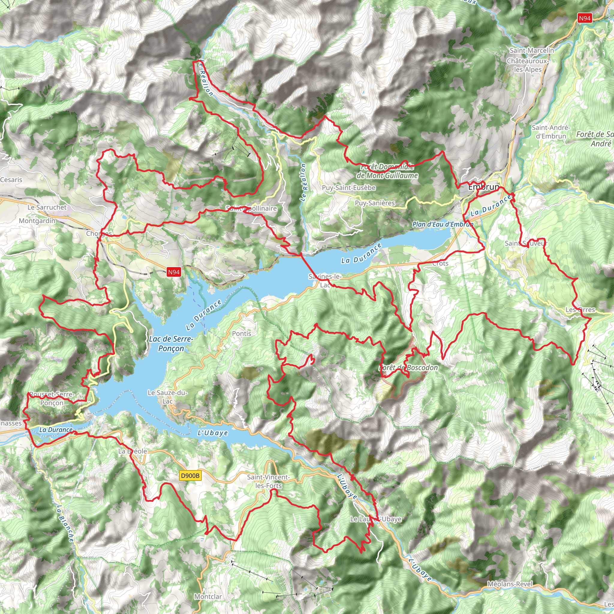 Lac de Serre-Ponçon mobile static map