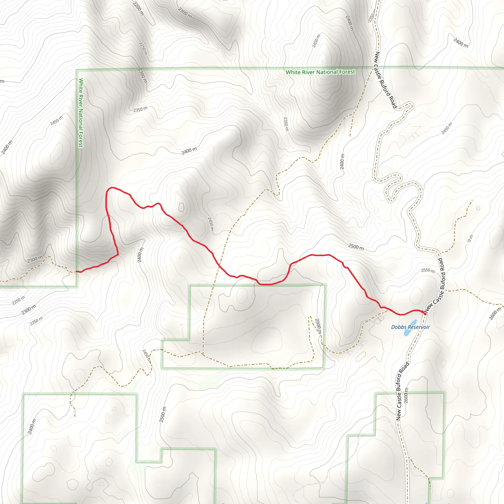 Daum Draw Trail mobile static map
