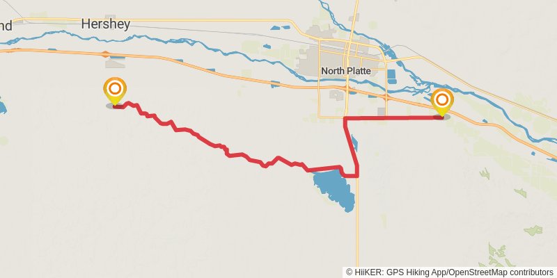 American Discovery Trail - North stage 61 Map
