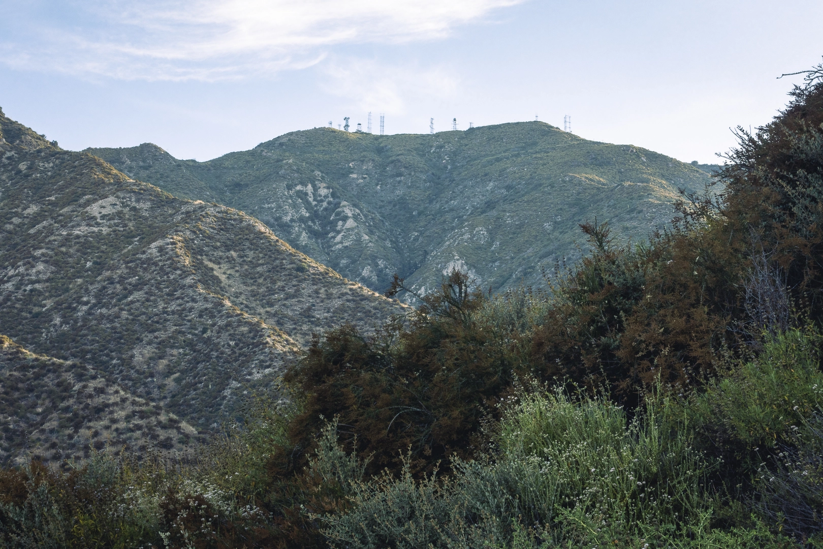 An image depicting the trail Mt Lukens via Haines Canyon Road and its surrounding area.