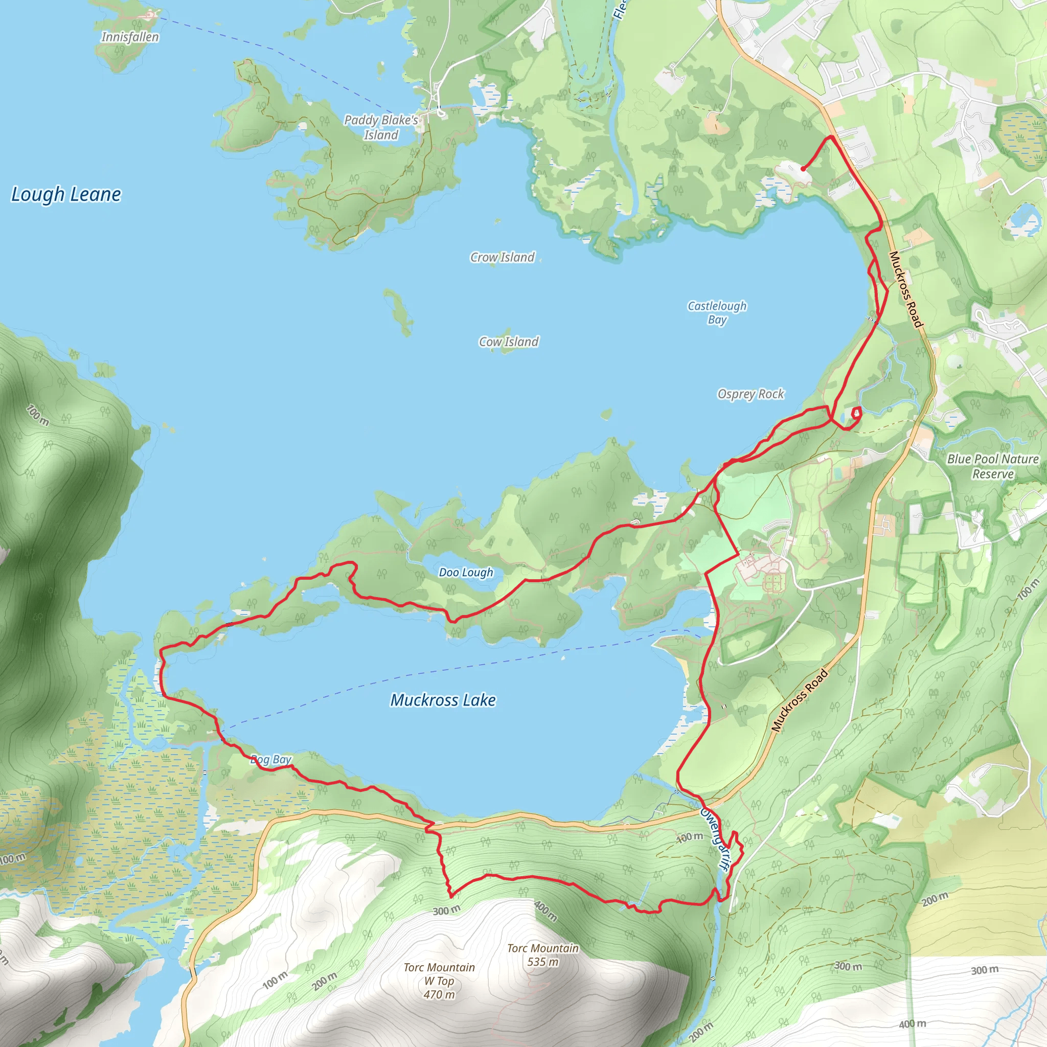 Muckross Lake Loop mobile static map