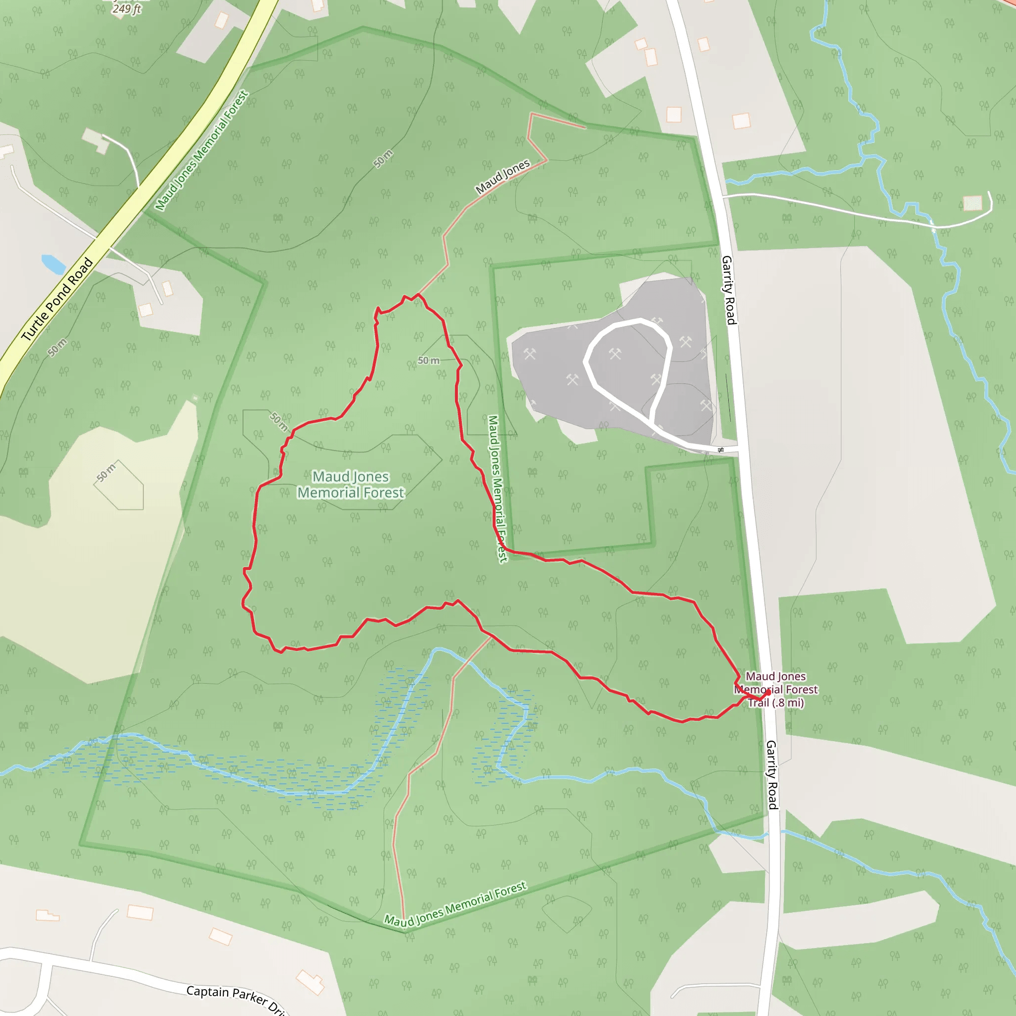 Maud Jones Memorial Forest Trail Loop mobile static map