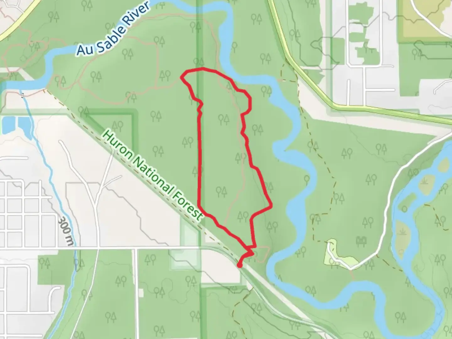 An image depicting the trail Wolf Creek and Fireweed Hiking Loop Trail and its surrounding area.