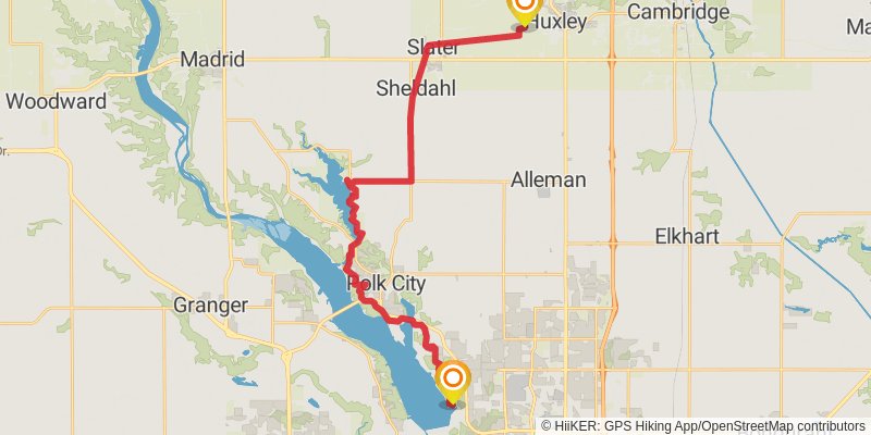 American Discovery Trail - North stage 34 Map