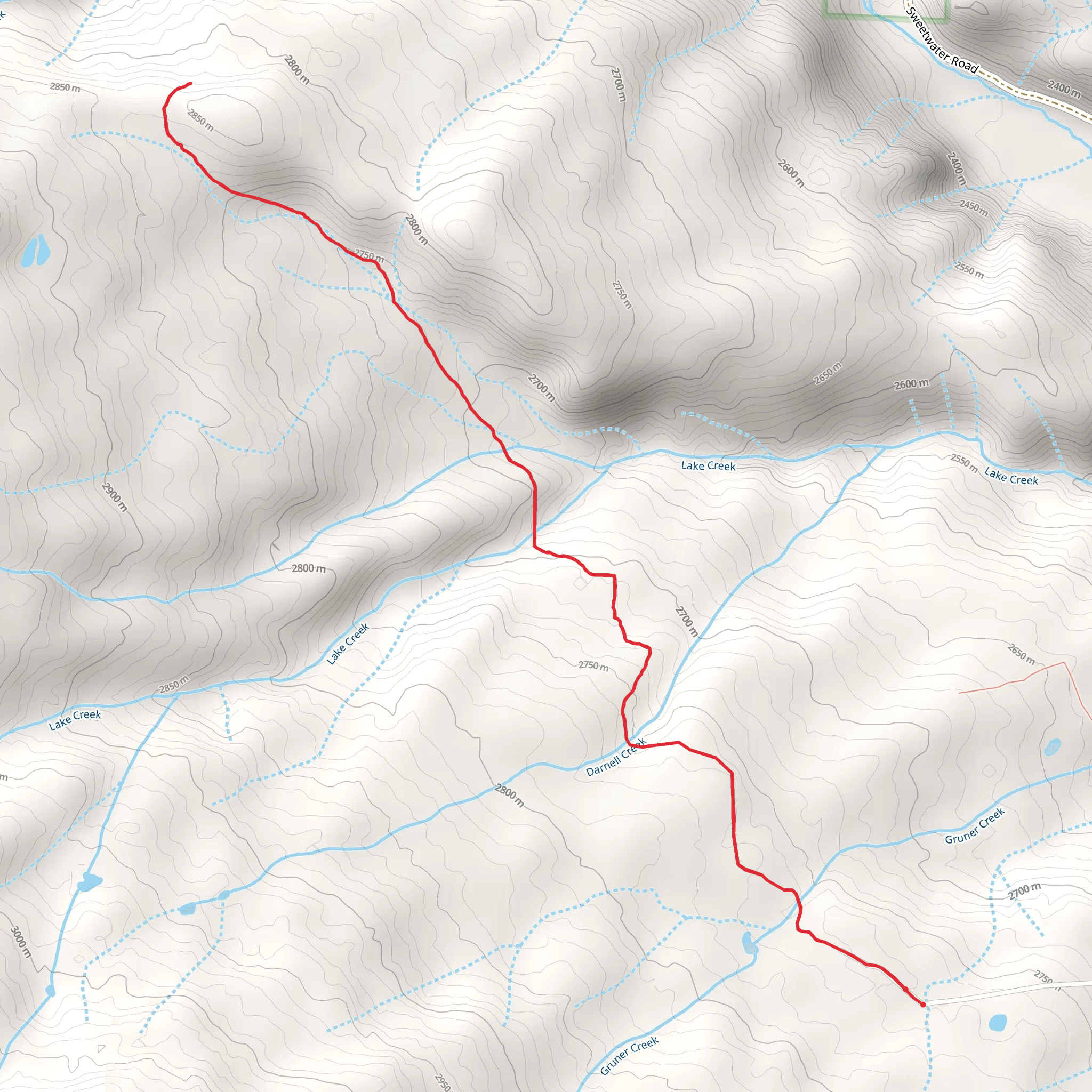 Prospect Trail mobile static map