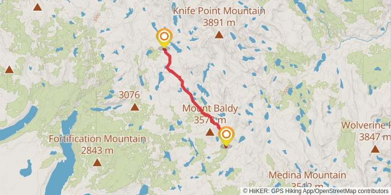 Wind River Highline Traverse stage 4 Map