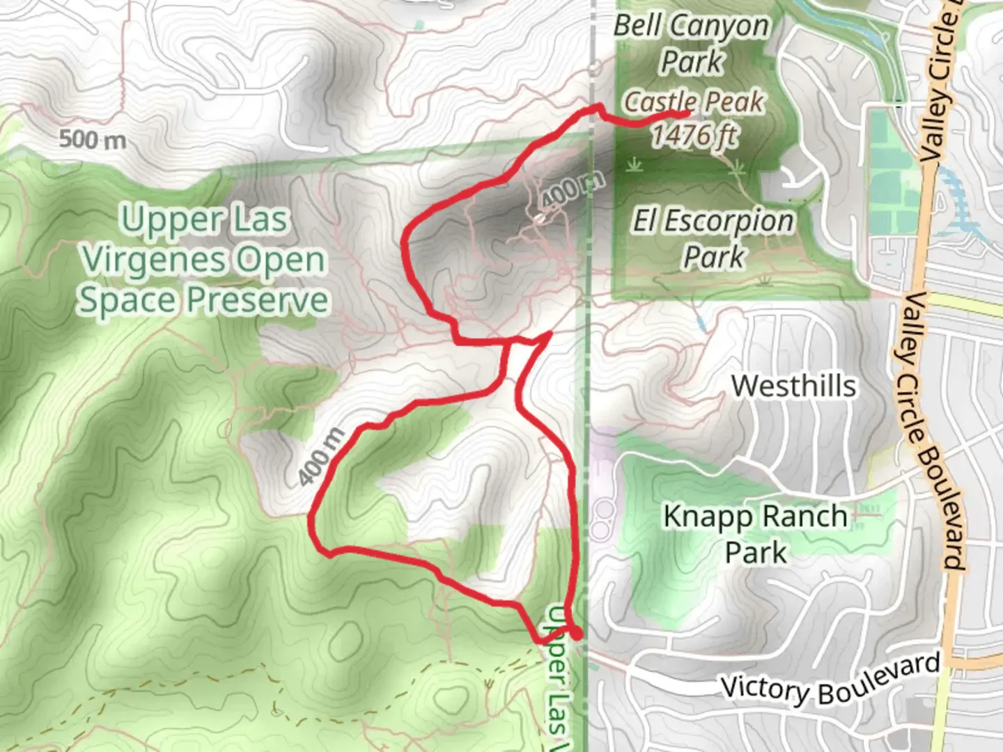 An image depicting the trail Castle Peak and Hunter Allen Trail and its surrounding area.