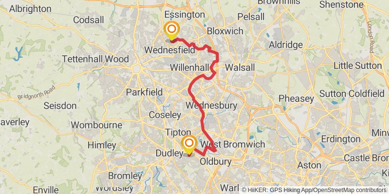 Monarch's Way stage 9 Map