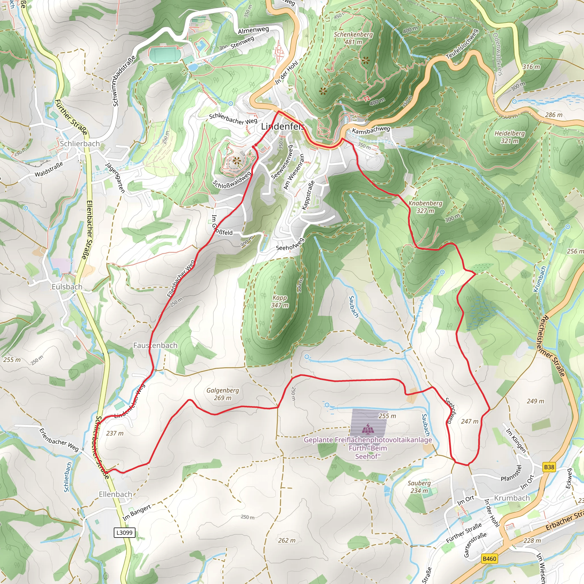 Galgenberg Weg mobile static map