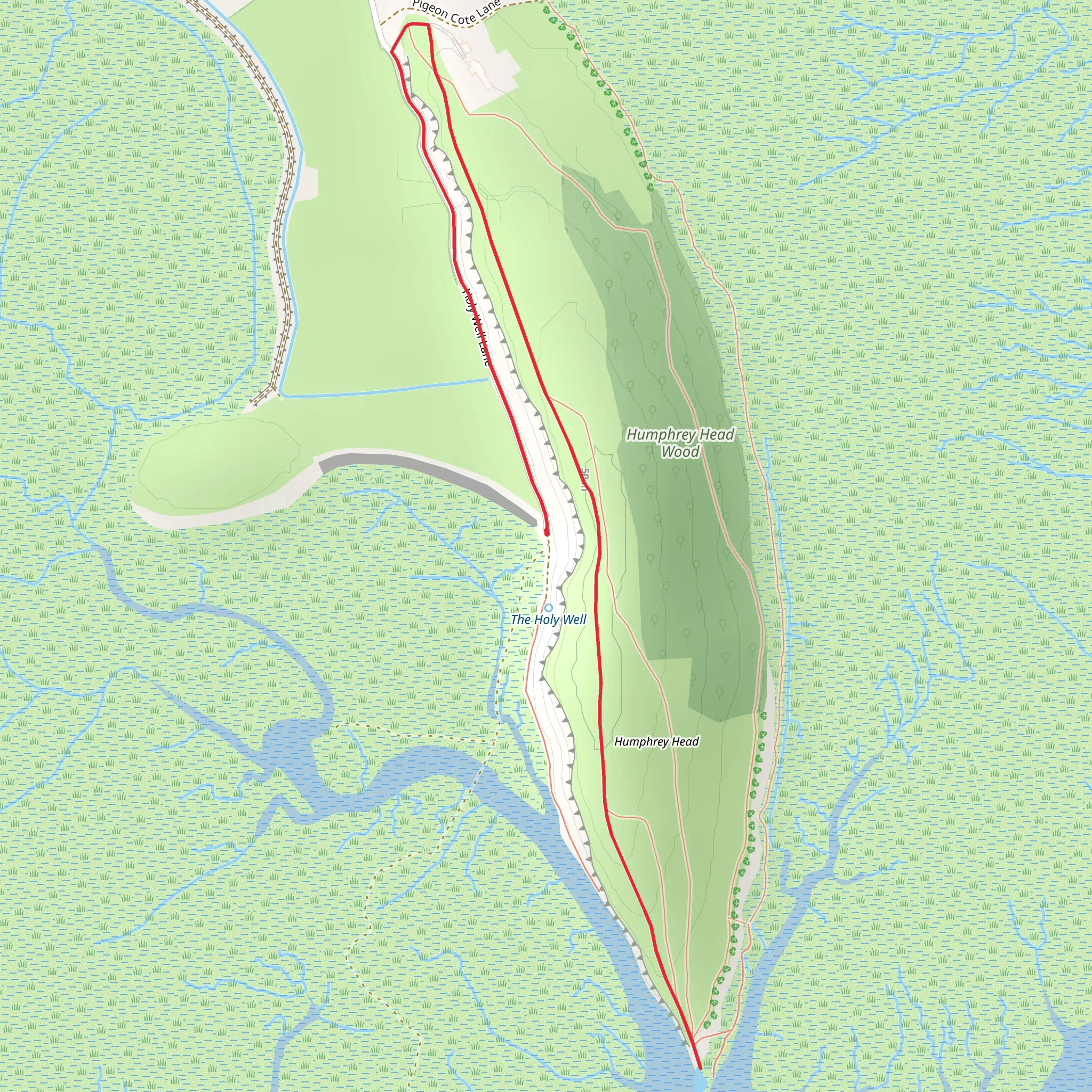 Humphrey Head Point mobile static map