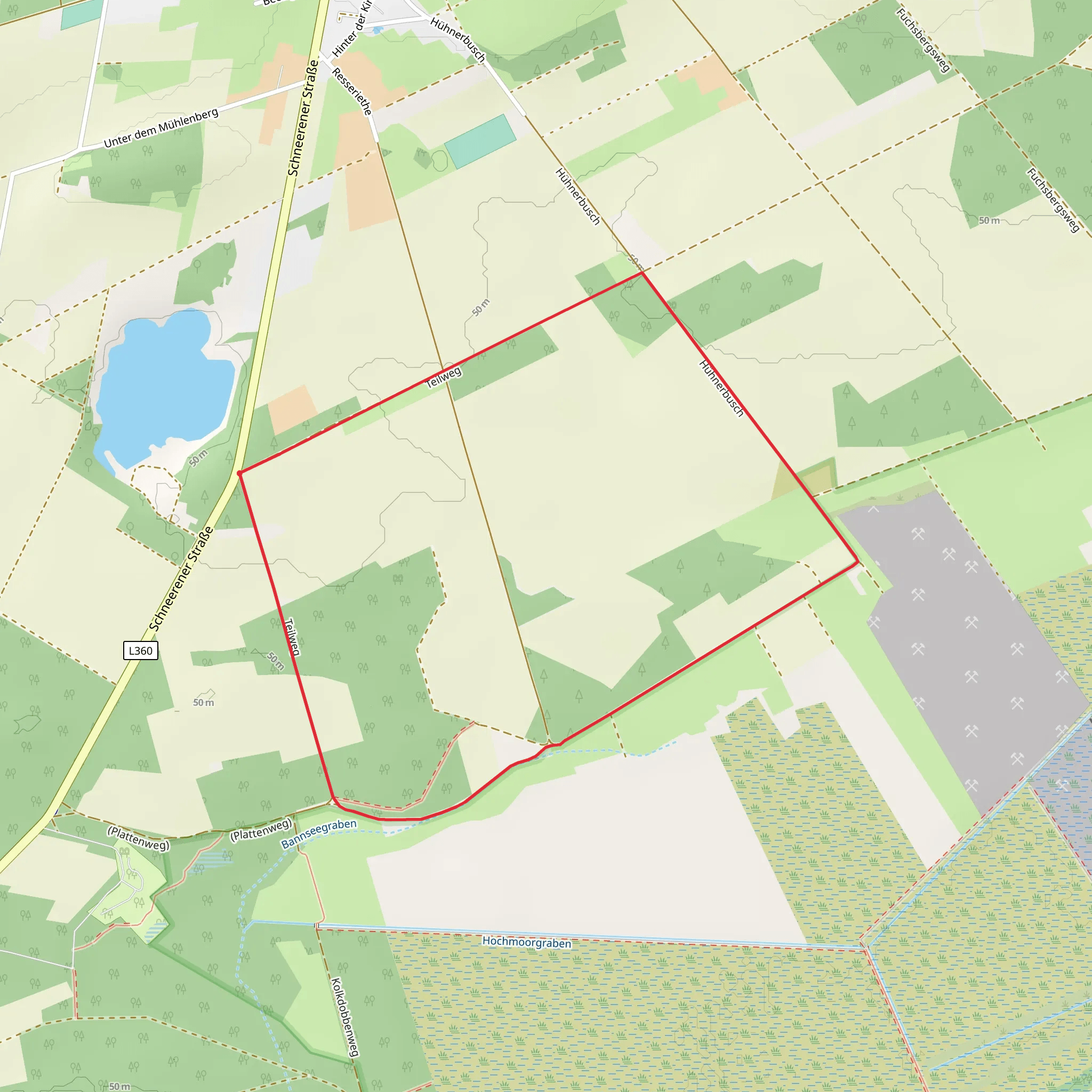 Teilweg Loop mobile static map