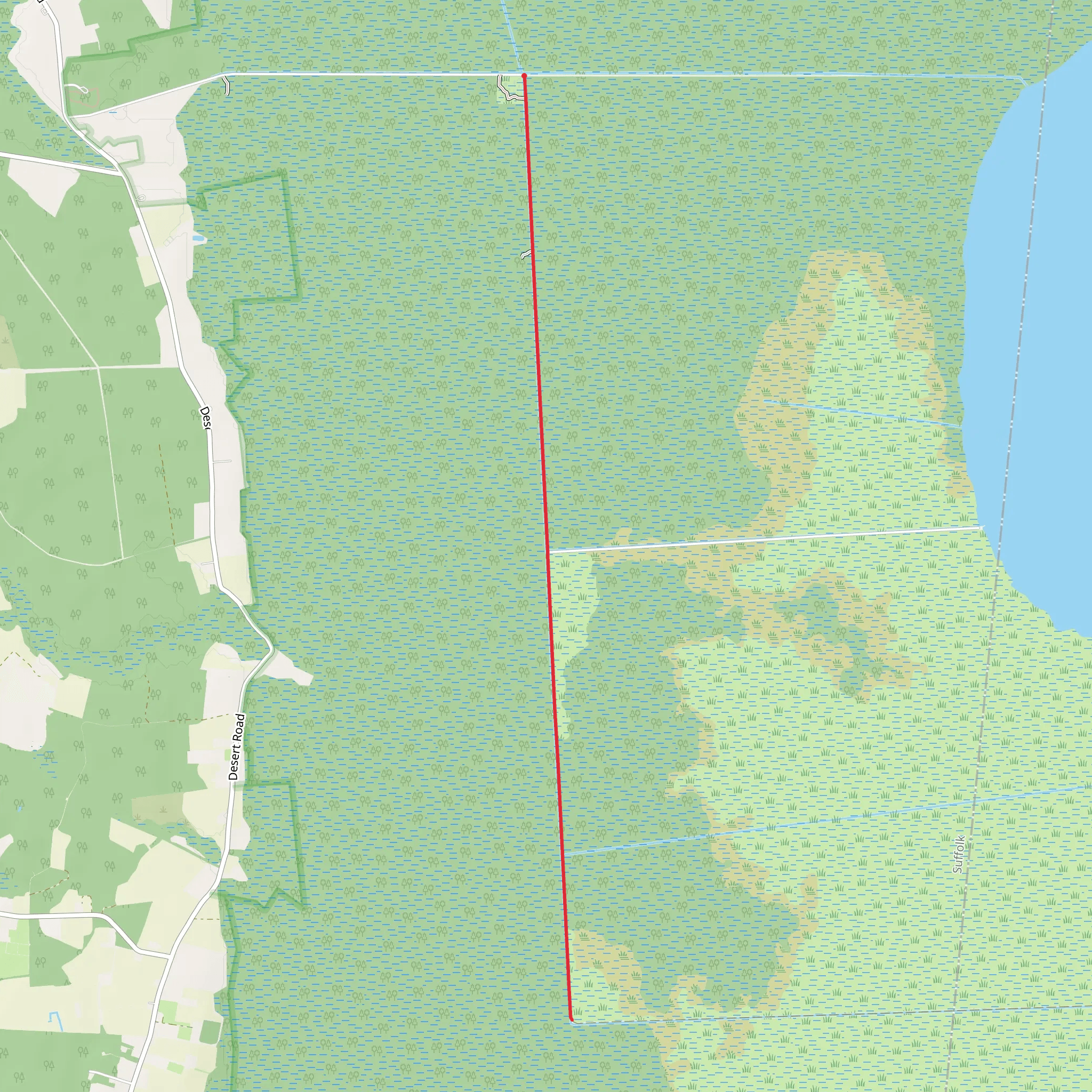 West Ditch mobile static map
