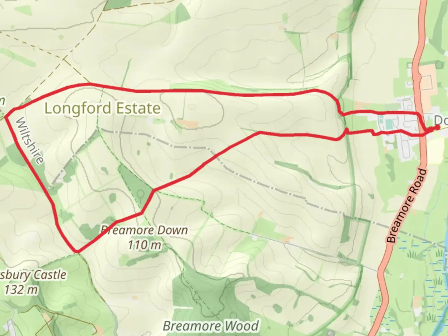 An image depicting the trail Downton Western Loop and its surrounding area.