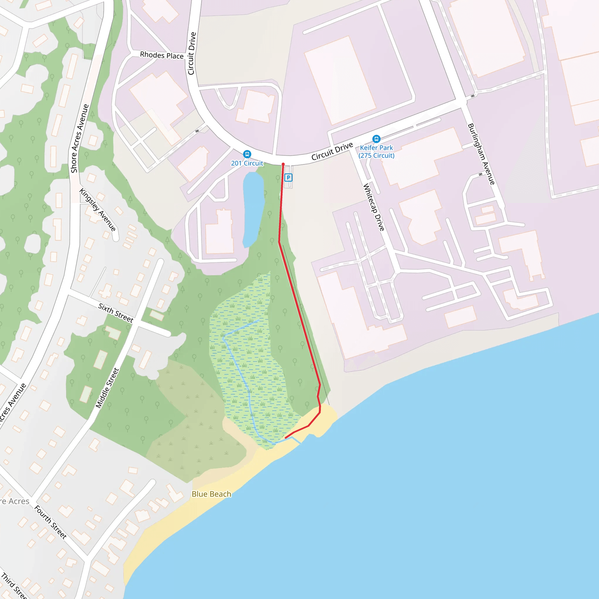 Circuit Drive mobile static map