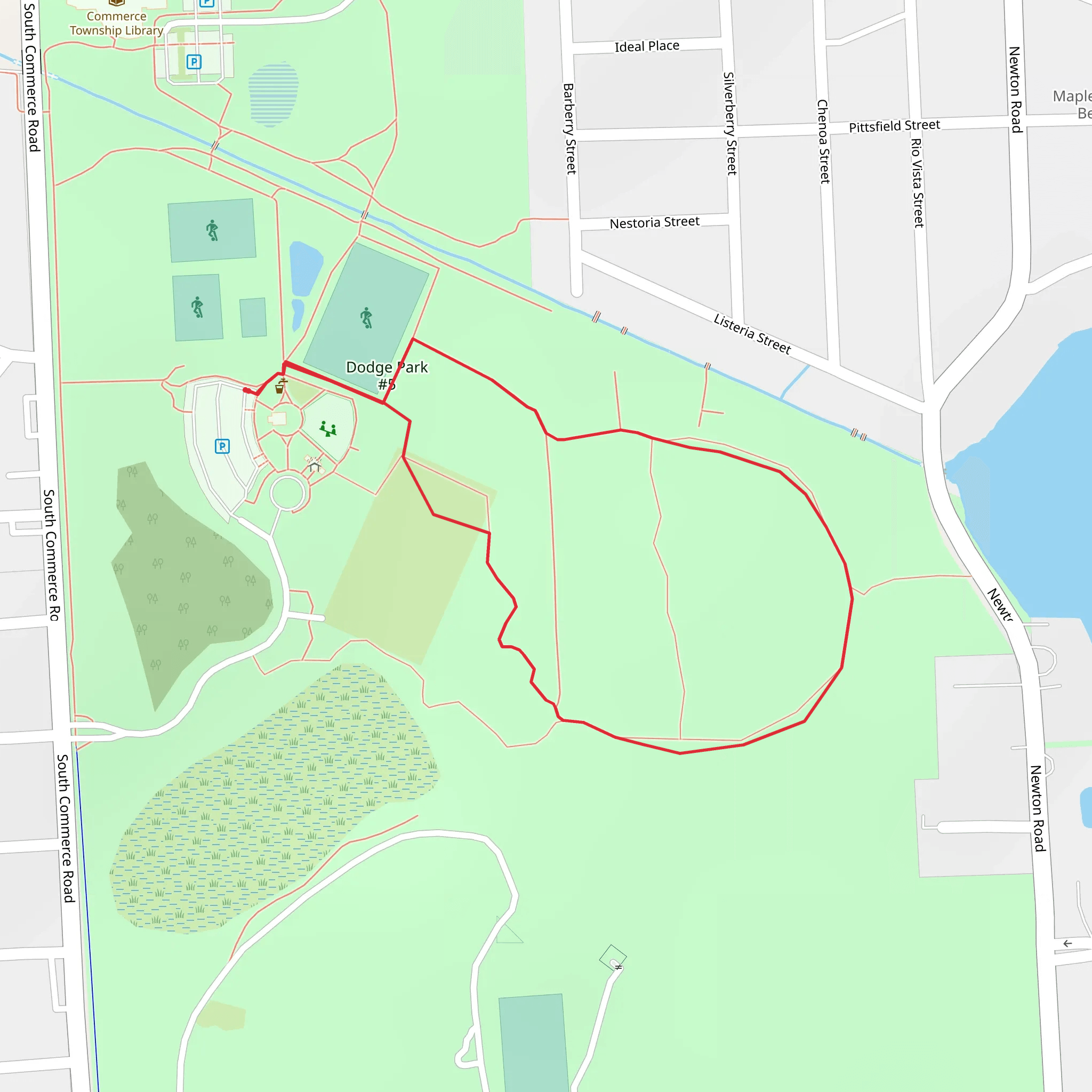 Dodge Park Loop mobile static map