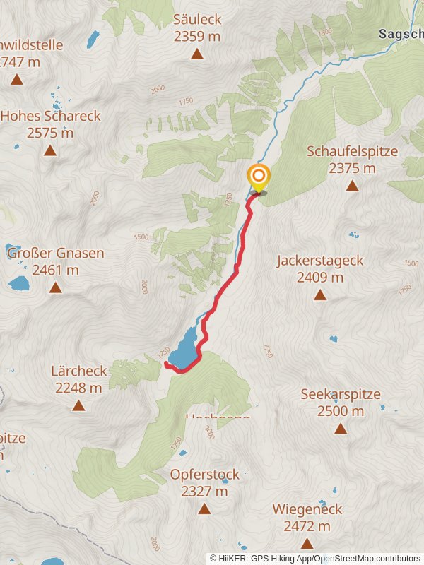 Schwarzensee Lake Trail mobile static map