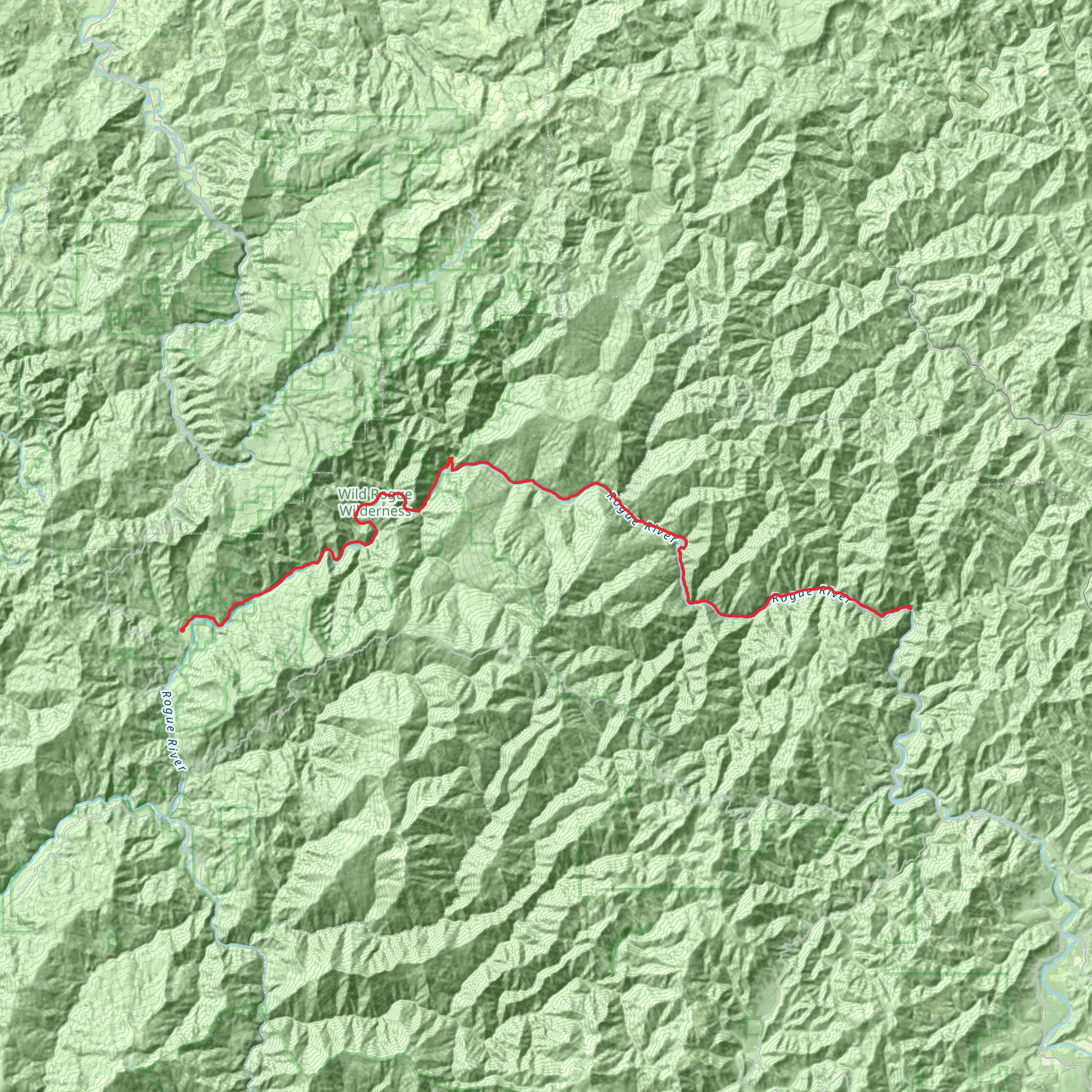 Rouge River Trail mobile static map