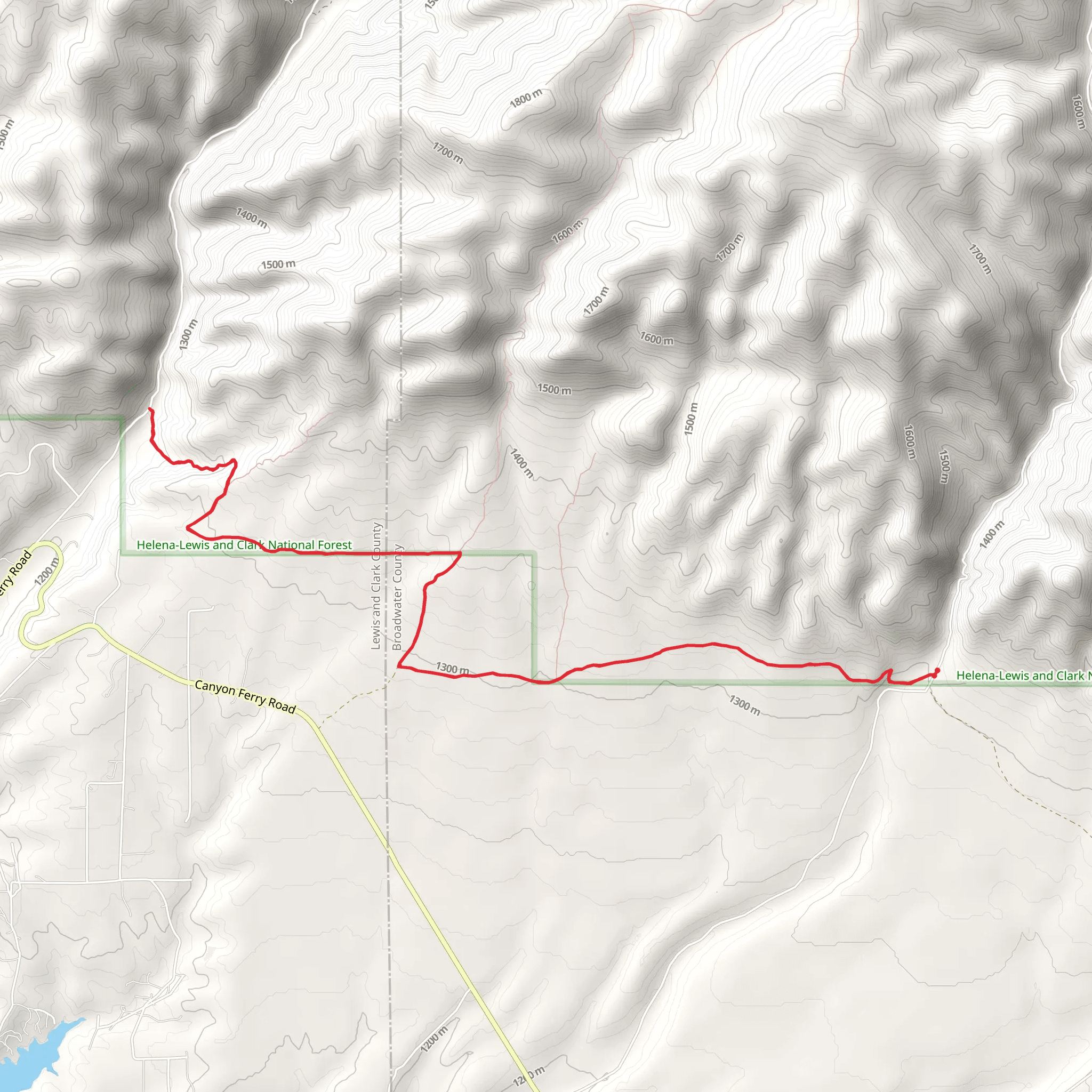 Frontage Trail mobile static map