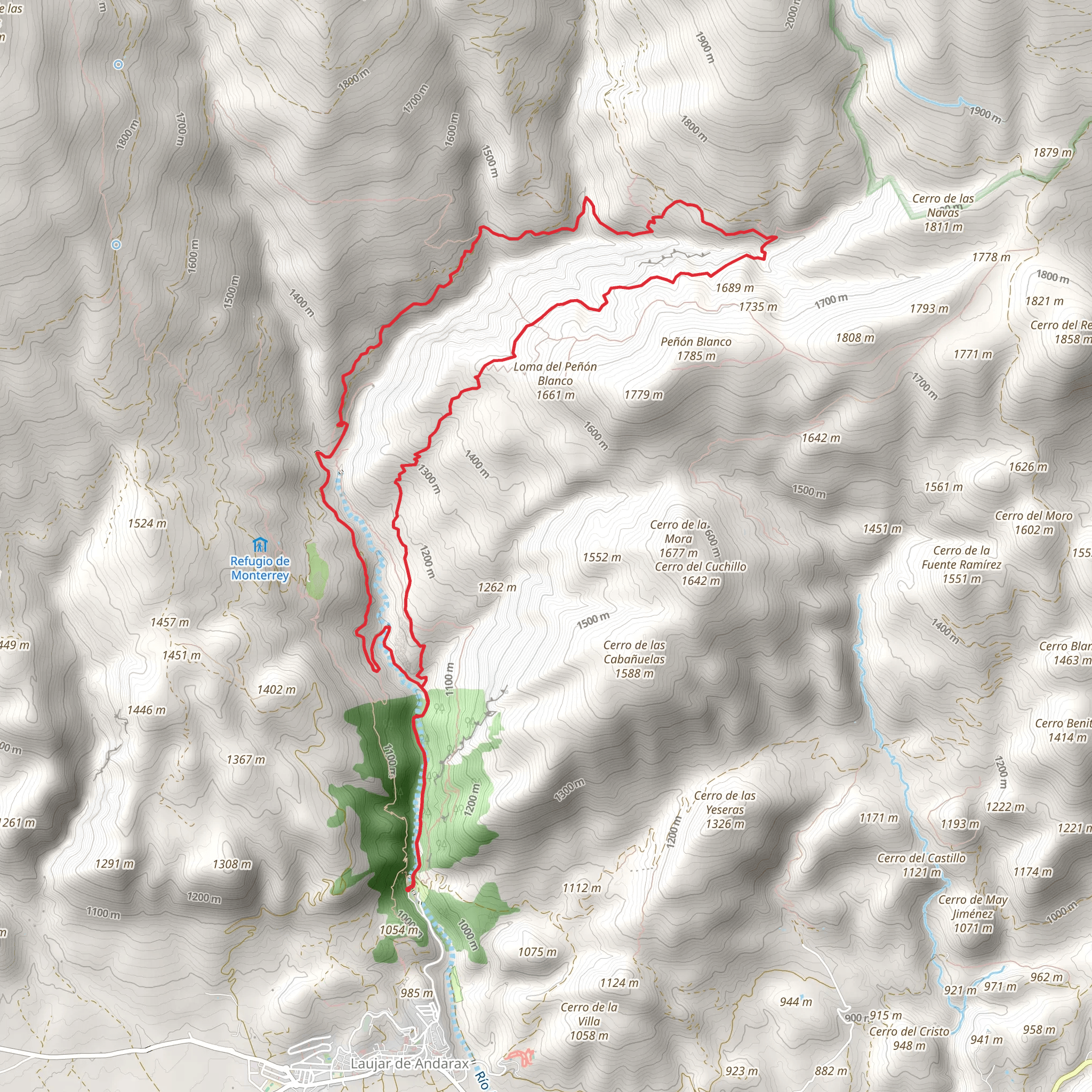 Monterrey Trail mobile static map