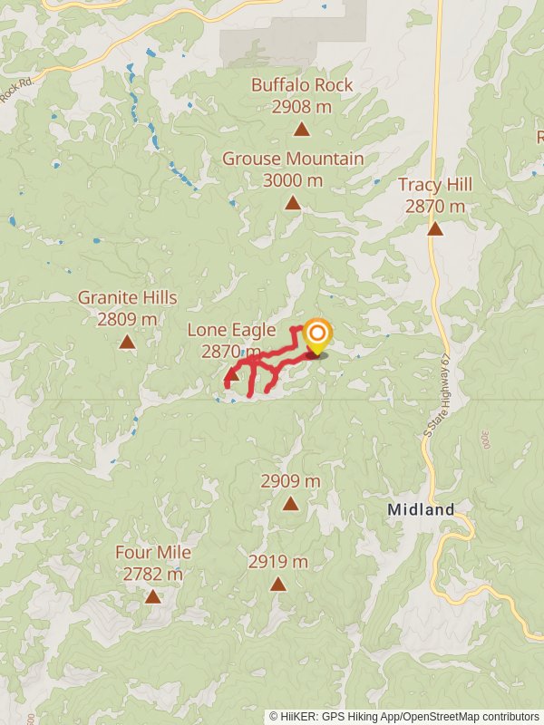 Outlook Ridge, Lone Eagle and Lost Pond Loop